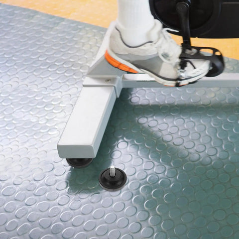 Adjustable Furniture Leveling Feet With Noise Reduction And Vibration Dampening, 2 Pack M8 M10 Screw In Rubber Pads For Chairs Desks Cabinets At Home And In The Office, No Slip Grip, Floor Friendly, Easy Install, under chair base on gym floor