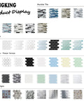 KlongKing product display with tile categories including Marble, Subway, Thicker Subway, Striola, and Other Designs.