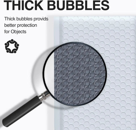 Close-up of thick bubbles on 250 Pack 6x10 Inch Bubble Mailers Poly Self Seal Padded Envelopes Waterproof Gray Cushion Shipping Mailers