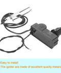 Push Button Fire Pit Ignition Kit with two outlets and ground wire for gas burner systems up to 150000 BTUs, propane heater grill