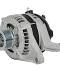 11240 Alternator Replacement For 2007 Chrysler Aspen 2007 Dodge Durango side view showing metal casing and pulley