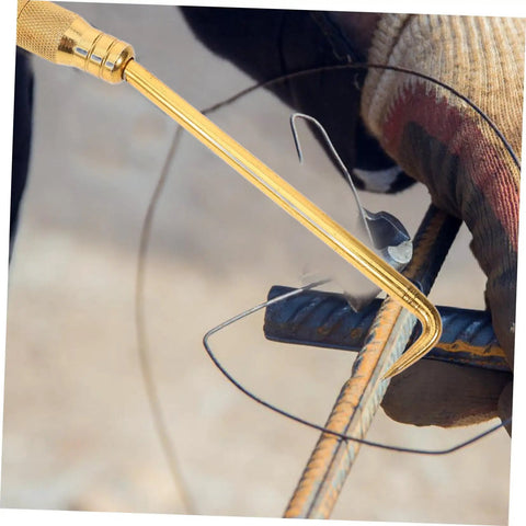 Portable Wire Tie Tool With Non Slip Handle For Quick And Easy Tying On Fences And Construction Sites used on steel bar