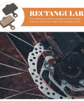 Mountain Bike Disc Brake Pads, 4 Pairs, Lightweight Semi Metallic Replacement Kit For Hydraulic Systems on wheel close-up