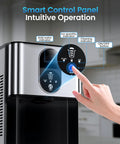 Close-up of Nugget Ice Maker Countertop With Soft Chewable Ice control panel, showcasing intuitive operation features.