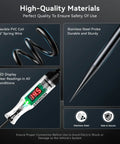 Digital Voltage Tester Pen For Cars And Trucks 3 To 48V With LED Readout Pro Grade Handheld Circuit Tester Battery Health Diagnostic Everyday Carry Ready Alternator And Fuse Checker Precise Zero Point One Volt Resolution, with 96" PVC coil and steel probe
