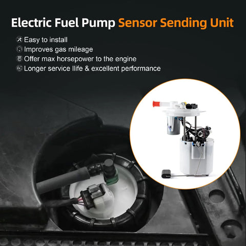 Electric Fuel Pump Assembly Direct Fit For Buick Enclave 2009 2017 GMC Acadia 2009 2016 Acadia Limited 2017 Saturn Outlook 2009 2010 Chevy Traverse 2009 2017 OE Replacement 3790M SP6657M FG1371, shown installed with sensor sending unit.