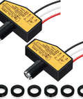 Two DC photoelectric switches dusk to dawn sensor for outdoor lighting 8V to 50V wide voltage range 5A load with accessories