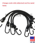 4 bungee cords with hooks for Central Air Conditioner Cover For Outside Units 32 By 32 With Adjustable Bungee Cords And Heavy Duty Mesh Top