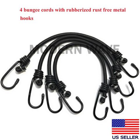 4 bungee cords with hooks for Central Air Conditioner Cover For Outside Units 32 By 32 With Adjustable Bungee Cords And Heavy Duty Mesh Top