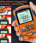 Person holding 4 In 1 Fiber Power Meter Kit With Built In 10 Km Fiber Fault Locator And Optical Power Meter, close-up view