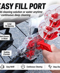 Easy To Use Bike Chain Cleaner Tool With Transparent Design For Real Time Cleaning And A Quick Release Handle For Fast Install