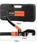 Hydraulic Crimping Tool Kit With 9 Die Sets For 12 AWG To 2/0 AWG Cables, Wire Rope Electrical Terminal And Battery Cable Crimper
