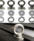 Rugged Heavy Duty Stainless Steel Eye Bolt Tie Down Anchor Kit For Roof Rack And 4WD Awnings 4 Pack With Eye Bolts Nuts Washers