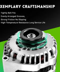 160 Amp High Output Alternator For GM Full Size SUVs And Trucks 2007 Through 2014 Yukon Tahoe Suburban Silverado 1500 2500 Avalanche Escalade Replacement 15093928 15905871 ADR0369 close-up view