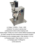 Industrial Grade Semi Automatic Powder Filler Machine For Sugar Coffee Feed Packing with stainless steel design and digital controls.