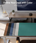 Oversized Gaming Mouse Pad With Durable Stitched Edges And Non Slip Rubber Base For Home Office And Gaming Setups 31.5 Inches By 11.8 Inches Desk Mat Keyboard Mat in multiple colors on desk setup
