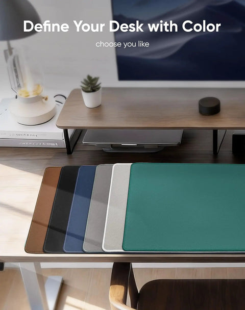 Oversized Gaming Mouse Pad With Durable Stitched Edges And Non Slip Rubber Base For Home Office And Gaming Setups 31.5 Inches By 11.8 Inches Desk Mat Keyboard Mat in multiple colors on desk setup