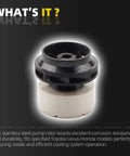 Direct Fit Electric Water Pump Rotor Compatible With Toyota Prius 2010 To 2015 showing stainless steel rotor for hybrid systems.
