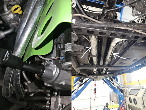 Heat Shield Sleeve For Engine Bay Built To Take The Heat 1 Inch By 10 Foot Aluminized Firewall Sleeving installed in vehicle engine bay