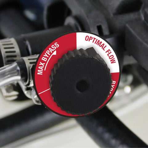 Flow control knob on Tow Behind ATV UTV Spot Sprayer With 25 Gallon Dual Water And Concentrate Tanks, 12V Pump, 2.5 GPM