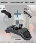 Steady Shoulder Mount And Pad for DSLR Camcorders And DV Cameras with 15mm Rail System shown with components S483 and 032.
