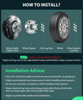 Installation guide for 2 Inch Wheel Spacers Adapters For 6x5.5 To 8x180 Bolt Pattern, 108mm Hub Bore, with torque wrench advice.