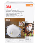 P95 NIOSH Approved Particulate Respirator With Cool Flow Exhalation Valve And Nuisance Acid Gas Relief For Hot Or Humid Environments, Carbon Filter All Day Comfort Nose Clip Pack Of 10 box packaging