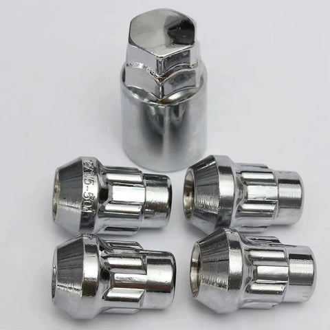 Solid Wheel Studs Kit For Chevy Impala Equinox And Cruze Replaces Rotted Nuts With Heavy Duty Build To Keep Your Ride Safe And Smooth Like A Boss On Any Road Trip, chrome wheel lock nuts set