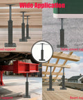 Heavy Duty Adjustable Floor Jacks, 11.8 to 16 Inch Telescoping Height, 11,000 Lb Capacity Per Jack, 2 Pack in various support applications