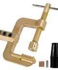 Heavy Duty C Style Welding Ground Clamp Beast, 400A Power Grip For TIG MIG Stick Welders in solid brass with massive jaw opening.