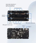 Top view of Dual Pack 1865 Battery Holder With Micro Usb Charging Port showing 3V and 5V output ports and connection details.
