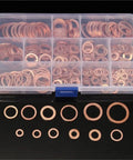 Sweet Heavy Duty Flat Copper Washers Gaskets Bolt Nut Assortment Kit For Hot Rods Cars Trucks 150 Pieces Sizes M5 To M22 in case