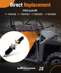 Steering Gear Box Rack And Pinion Assembly For Polaris Ranger XP 900 2013-2019, image with off-road vehicle background