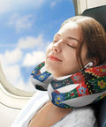 U Shaped Travel Neck Pillow For Long Haul Flights, Super Comfy Ergonomic Head And Neck Support, Contoured Sides Prevent Slumping