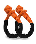 Beefy Half Inch By Twenty Two Feet Recovery Shackle For Off Road SUVs ATVs And Trucks Synthetic Orange With Sleeves High Strength