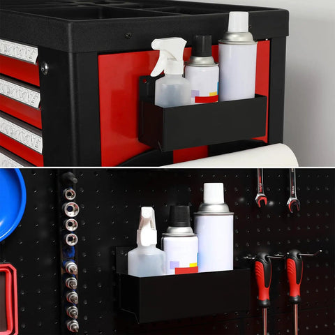 Magnetic Aerosol Can Holder For Garage And Workshop, Heavy Duty Steel Construction, Fits At Least Three 3-Inch Diameter Cans