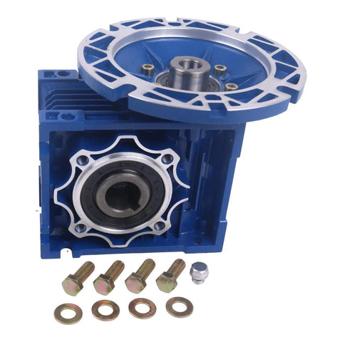 Worm Gear Speed Reducer 10 To 1 Ratio 56C Mount Hollow Shaft Output 637 Lb In 2.06 HP At 1750 RPM gearbox with bolts