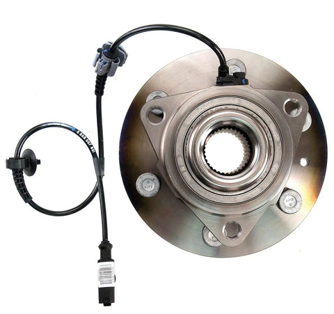 Universal Fit Wheel Bearing Kit With Pre Greased And Pre Sealed Design Integrated Raceway And Hub For Up To Thirty Percent Stiffer Ride Narrow Profile Reduces Unsprung Weight For Faster Handling And Better Fuel Economy SP500301, front view