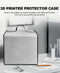 Heavy Duty Waterproof Anti Static Nylon Dust Cover for 3D Printers on desk, silver, 18.9 by 14.6 inches, with handle, fits Adventurer 5M