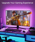 LED Backlight Kit for 60-65 Inch TVs, 15 ft bias lighting, colorful gaming setup, sync on off with TV for immersive atmosphere