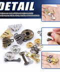 All In One Sewing Hooks And Eyes Kit With Sew On Snaps 152 Total Pairs In Four Colors For Trousers Skirts Bras And Shirts This Easy DIY Fastener Set Covers Snap Buttons And Closures
