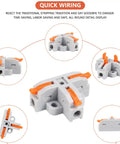 Fourteen Piece T Tap Lever Wire Connector Kit Three Way Electrical Wire Splitter Push In Quick Splitters with terminals shown