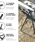 Dirt Bike Triangle Stand Universal For 80 To 500cc Motocross Enduro Pit Bike Steel Triangle Kickstand supporting rear wheel