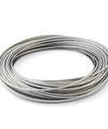 Coiled 3/32 Inch Type 7x7 Galvanized Steel Aircraft Wire Rope 100 Feet Flexible Durable Cable For Lifting Rigging Hoisting And Heavy Duty DIY Projects