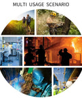 Various usage scenarios for Go To Transition Photochromic Safety Glasses With UV400 Grey Lenses And Ansi Z87 Impact Resistant Wraparound Frame.