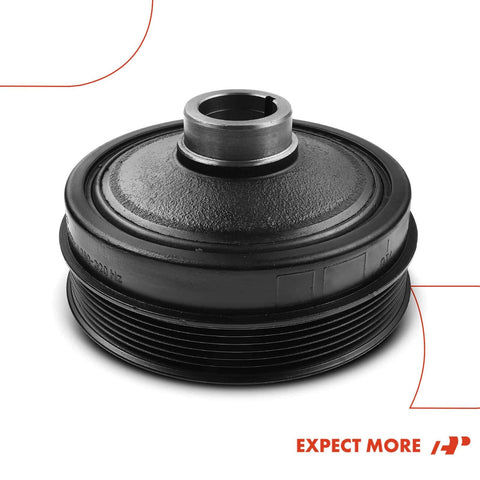 Engine Harmonic Balancer Pulley Direct Fit Bolt On Replacement For Dodge Sprinter 2500 3500 Freightliner 2007-2009 close-up