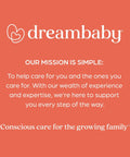 Mission statement of Dreambaby brand with emphasis on care and support for families.