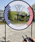 Drone Obstacle Course Kit For Racing Practice With Satin Fabric Hoops 40 To 150 Cm Rings dual use, drone flying through hoop