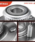 Close-up of Rear Wheel Bearing Hub Assembly With ABS Ring for Mitsubishi Lancer 2004 2006 and Outlander 2003 2006 5 Lug FWD