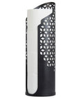 Hexacube Toilet Tissue Reserve Freestanding Metal Holder For 4 Jumbo Rolls No Assembly Matte Black Durable Steel Construction